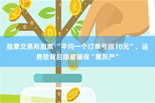 股票交易所股票 “平均一个订单亏损10元”，运费险背后隐藏骗保“黑灰产”