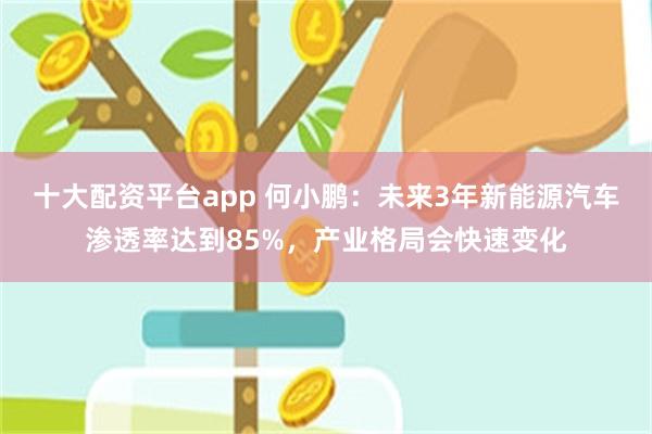 十大配资平台app 何小鹏：未来3年新能源汽车渗透率达到85